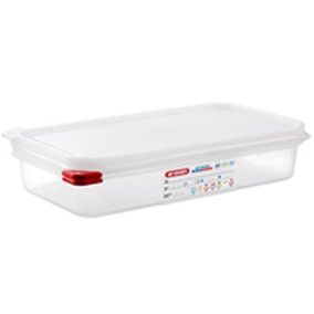 INSERTO HERMETICO C/TAPA PP 1/3 2,5 L BLANCA 32.5 x 17.6 x 6.5 CM ARAVEN