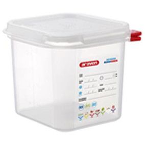 INSERTO HERMETICO C/TAPA PP 1/6  2,6 L BLANCA 17.6x16.2x15 CM ARAVEN