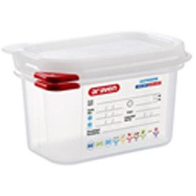 INSERTO HERMETICO C/TAPA PP 1/9 1 L BLANCA 17.6x10.8x10 CM ARAVEN