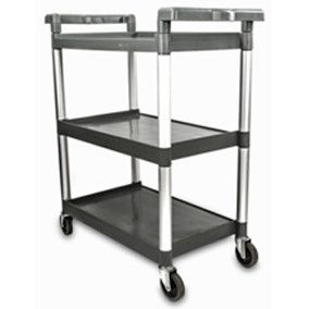 Carro de servicio 3 repisas (40" x 17" x 37" 1/2") color gris Bonne