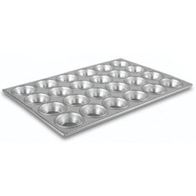 Charola p/muffin 24 pzs Aluminio Bonne