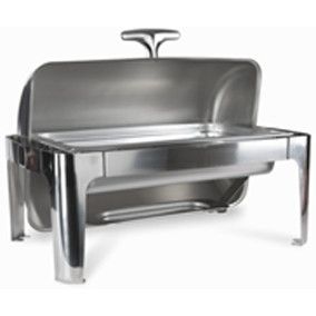 Chafer Rectangular de Lujo Plateado Bonne