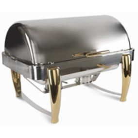 Chafer Rectangular de Lujo Plateado Bonne