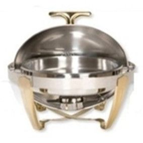 Chafer Redondo de Lujo Dorado Bonne