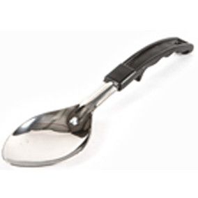 Cuchara p/cocinar Mgo/plastico 11" lisa Acero Inox. Bonne