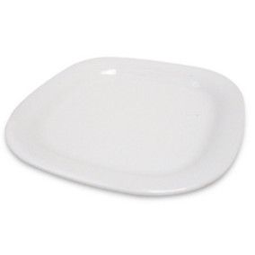 Plato Ensalada Cuadrado 8 " Bca Diamante Travessa