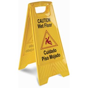 Letrero "piso mojado" (25" x 12") Bonne