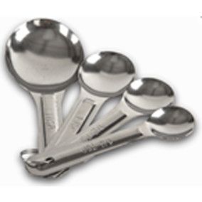 Cucharas medidoras 4 pzas ligeras Acero Inox. Bonne