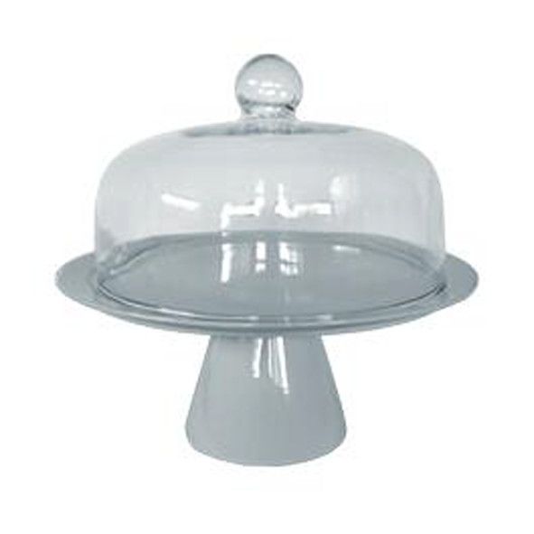 Pastelera base domo de vidrio 36cm Delta