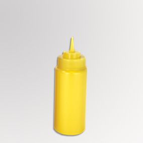 Recipiente p/aderezo 12 oz plastico color amarillo Bonne