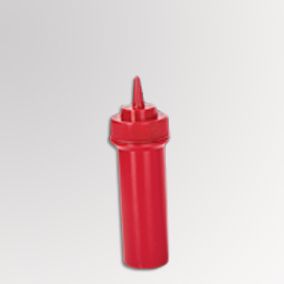 Recipiente p/aderezo 8 oz plastico color rojo Bonne