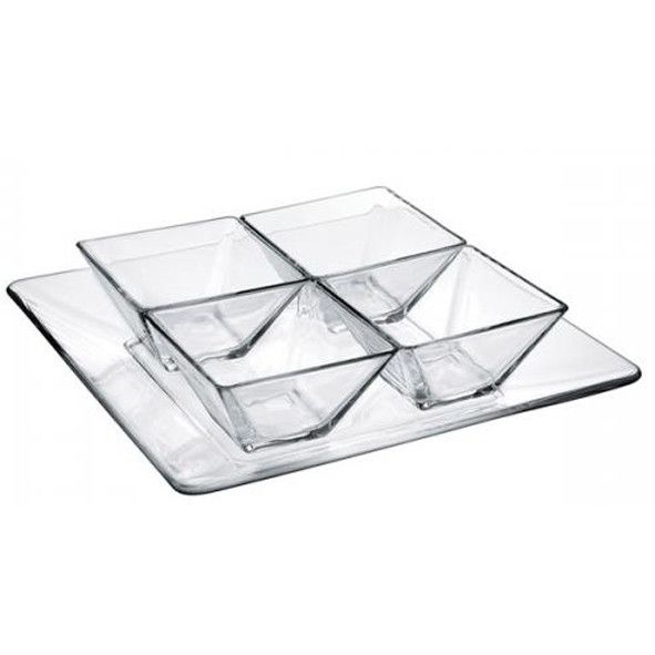 Set 5 pz (1 plato 21 + 4 Bowl 8)