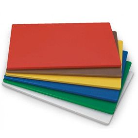 Tabla p/picar Polietileno 45 x 30 x 1.2 cm Blanco, Verde, Azul, Rojo, Amarillo, Cafe Travessa