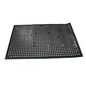 Tapete antifatiga hule negro (35"x58")