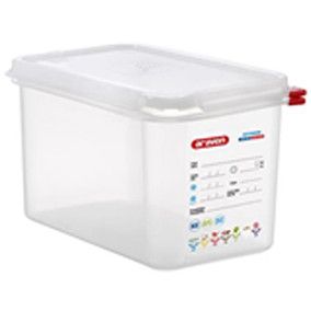 INSERTO HERMETICO C/TAPA PP 1/4 4,3 L BLANCA 26.5x16.2x15 CM ARAVEN